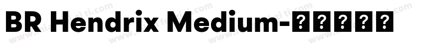 BR Hendrix Medium字体转换